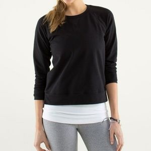 Lululemon Voyager Pullover Sweater Black, Size 8